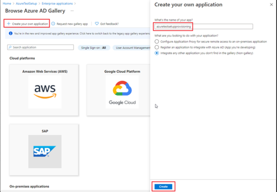 Create your own application